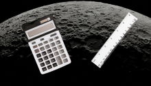 Use high resolution images of the Moon and a bit of maths to investigate the height of lunar mountains.