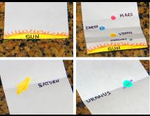 Example pocket solar system drawings.